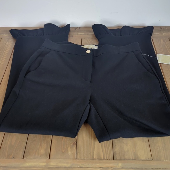 Michael Kors NWT Black Ruffle-Hem Capris Pants XS - Picture 6 of 11